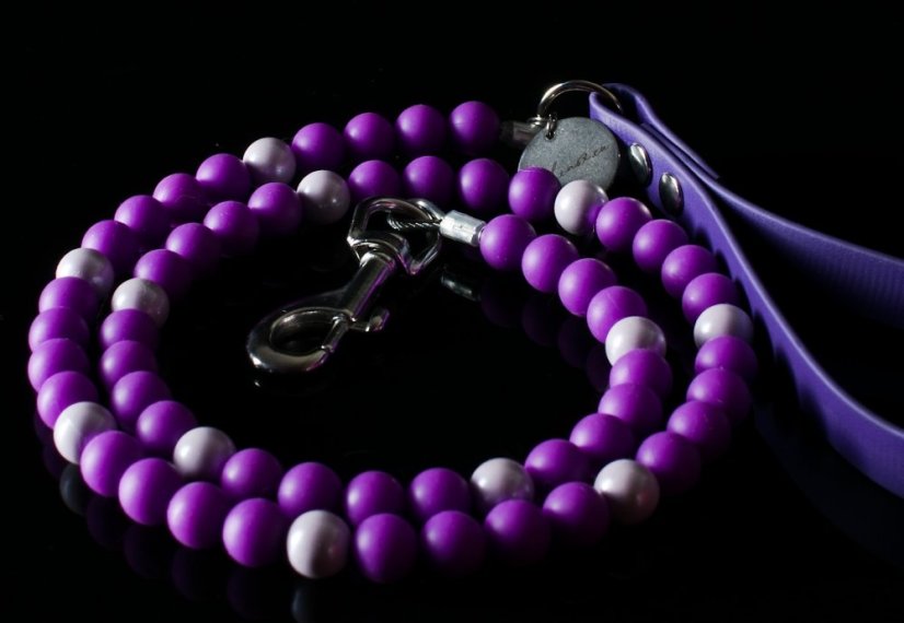 Korálkové vodítko Pudeln - Délka vodítka: 150 cm