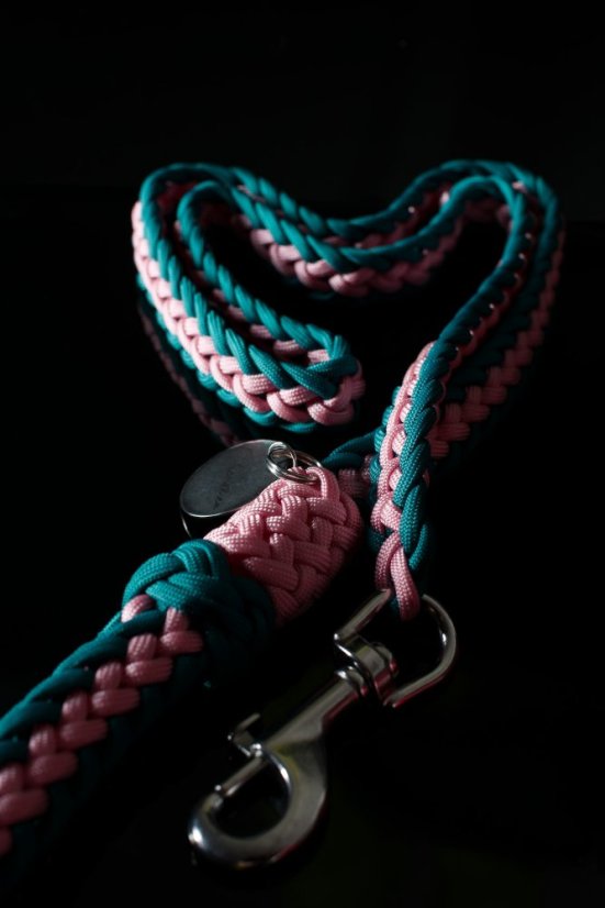 Paracordové vodítko Sirēna - Délka vodítka: 120 cm