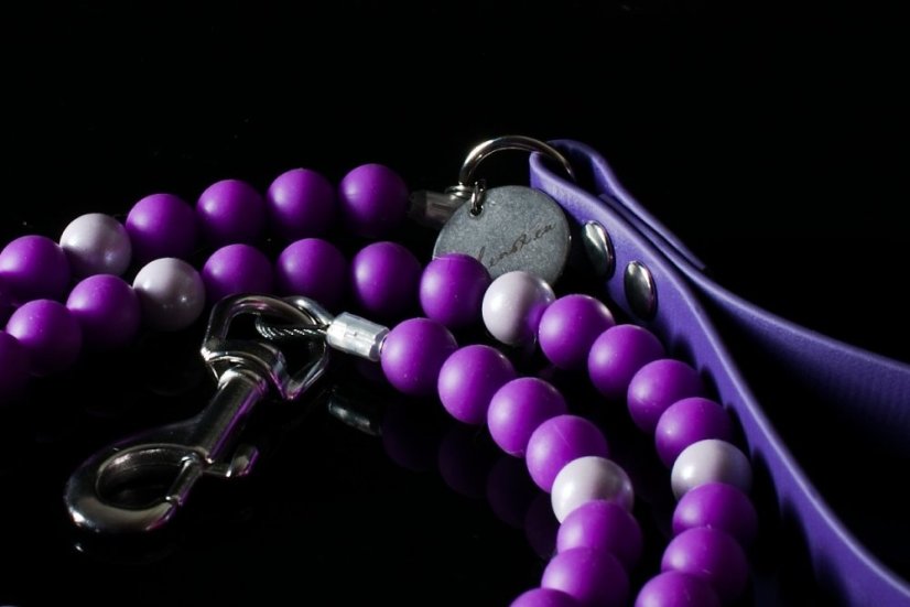 Korálkové vodítko Pudeln - Délka vodítka: 150 cm